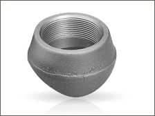 Round Metal THREADED ELBOLET, Color : Gray