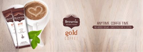 Brewvia Instant Premix Coffee, For Hot Beverages, Form : Powder