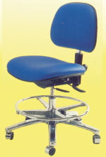 Antistatic PU Leather ESD Chair, Color : Blue Black