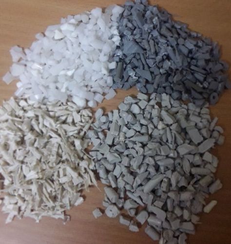 Delrin Chips, Color : White Grey Off White