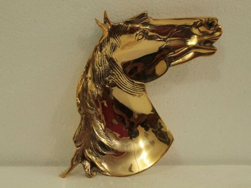 Metal Horse Statue, Color : Golden