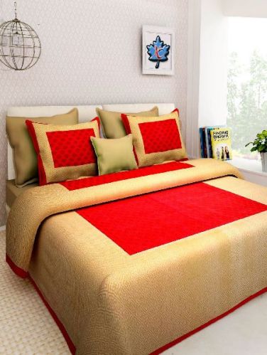 Gangau Fashion Pure Sanganeri Printed Bedsheets, Feature : Easy Wash