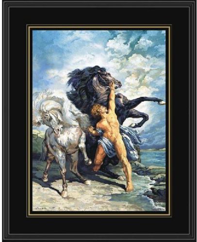 The Leash Framed Art Prints Glass