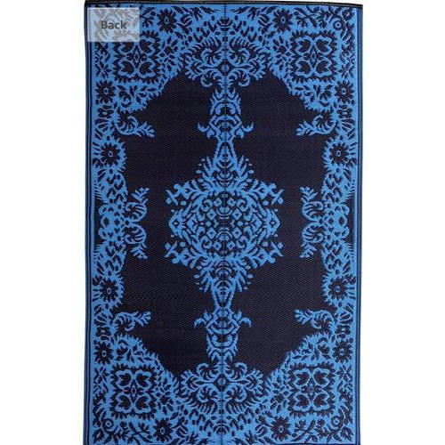 Rectangular Black and Blue PP Floor Mat, Size : 3 X 6, 4 X 6, 5 X 7, 6 X 6, 6 X 9, 8 X 12 Feet