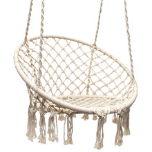 100% Cotton Rope Macrame Hammock Hanging Chair, Size : Customer Size