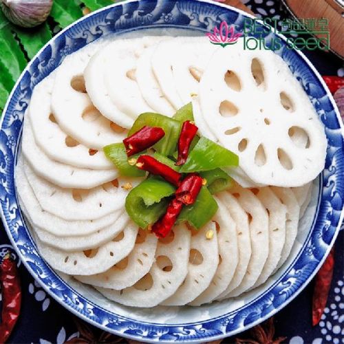 Fresh Frozen Sliced Lotus Root Chips Rhizome Slices