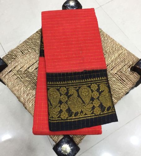 Pure Handloom Kanchi Cotton Sarees