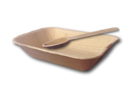 Areca Leaf Rectangular Dish, Feature : Eco Friendly