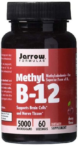 Jarrow Formulas Methylcobalamin (Methyl B12), Supports Brain Cells, 5000 Mcg, 60 Lozenges