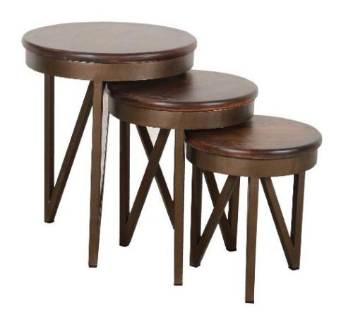 Wooden Nesting Stool Set, Size : 52X52X64 CMS