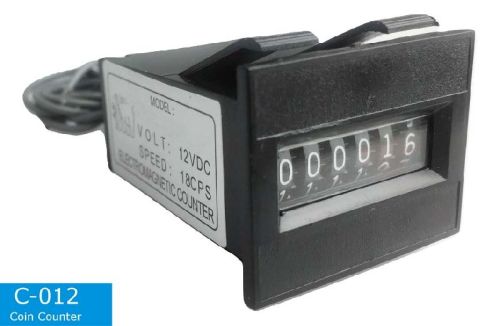 Plastic Coin Slot Counter Meter, Power : 12 V