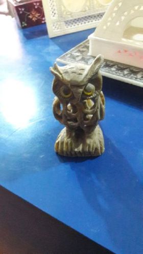 IEH Marble Owl Statue