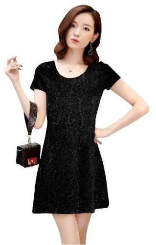 D-228 Isha 71 Black Western Dress