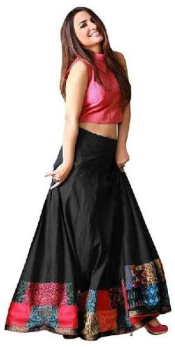 L-13 Udan Black Lehenga