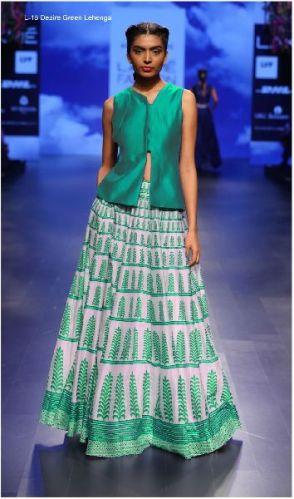 L-16 Dezire Green Lehenga