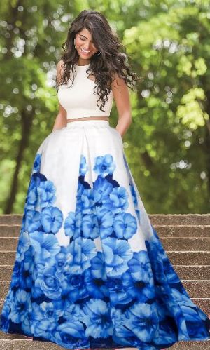 L-33 Zorba Blue Lehenga