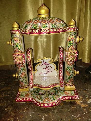 Polished Handicraft Marble Jhula, For Decoration, Gifting, Size : 18