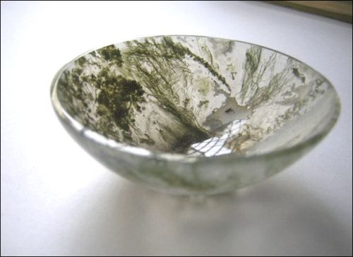 Moss Agate Bowls PB13, Width : 3-4 Inch