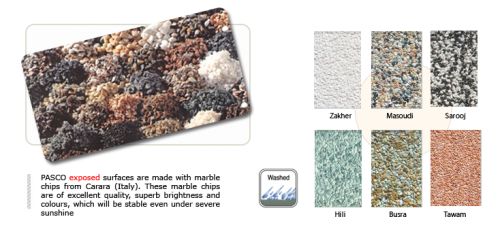 Surface Washed Paving Blocks With Marble Chips Exposed