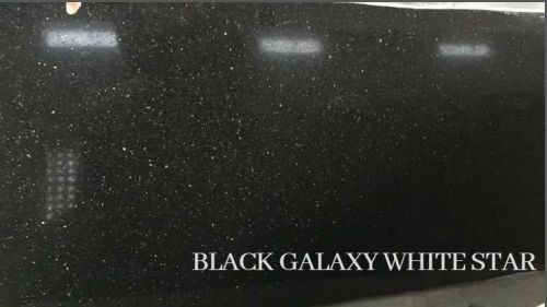 Black Galaxy White Star Granite Tiles, Size : Customized, 200x300 Mm