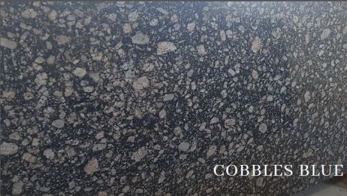 Cobbles Blue Granite Tiles, Size : 48x48Inch