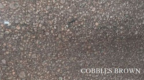 Polished Cobbles Brown Granite Tiles, Feature : High Quality