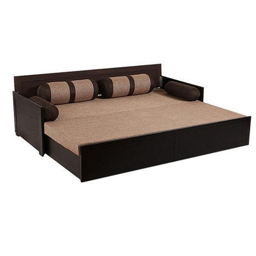 Rectangular Modern Wooden Sofa Cum Bed, For Home, Hotel, Pattern : Plain