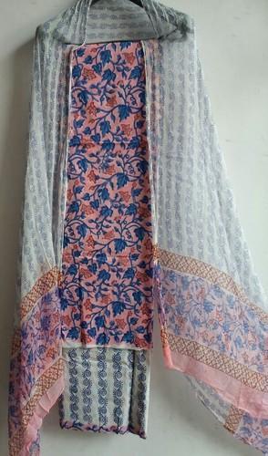 Printed Jaipuri Cotton Suit Fabric, Technics : Comfortable, Easy Washable, Eco Friendly