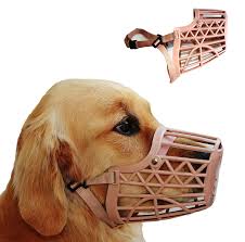 Plastic Dog Muzzles, Color : Brown