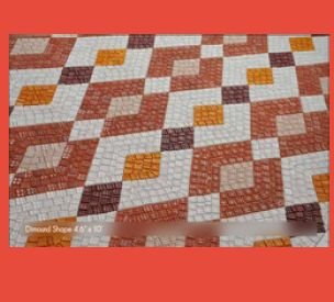 Semi Hand Cut Diamond Mosaic Tile, Size : 1x1ft, 20x80 Cm, 2x2ft, 30X60 Cm, 60x60cm