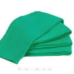 Solid Color Green Surgical Sheet, Size : 27X36/36X36/36X54/54/72