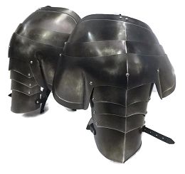 Plain 80-600g Leather LARP Pauldron Shoulder Pads, Feature : Easy To Use, Eco-friendly