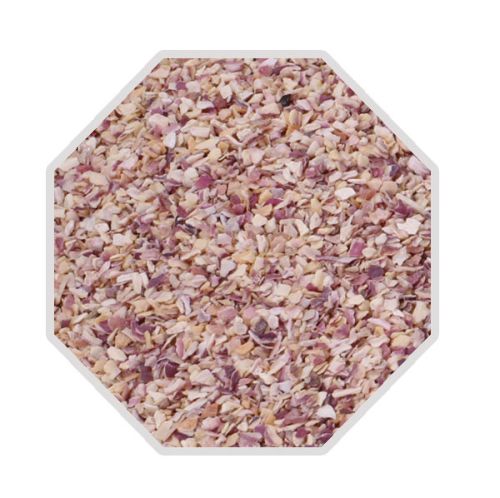 Natural Dehydrated Pink Onion Chopped, Packaging Type : Net Bags, Plastic Packets