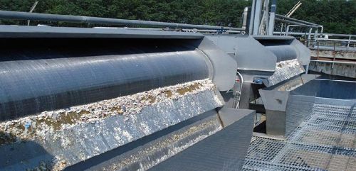 Externally Fed Drum Screens