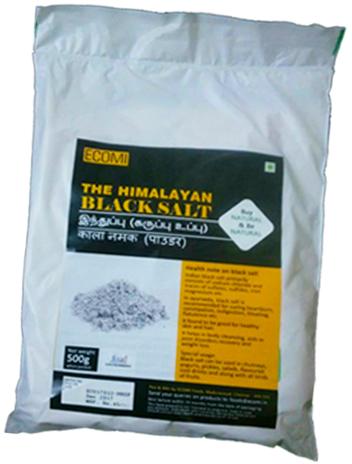 Himalayan Black Salt, Packaging Size : 500g