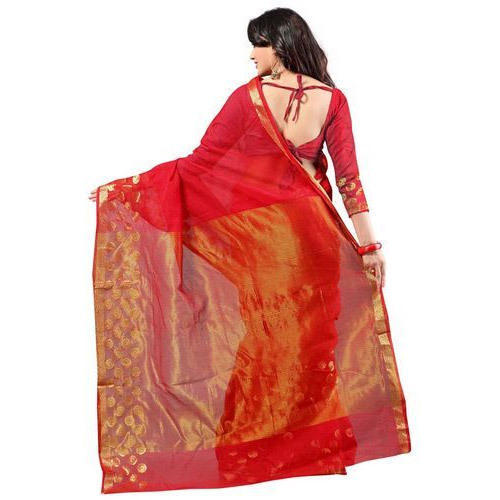 Plain Chiffon Kota Doria Sarees, Technics : Machine Made