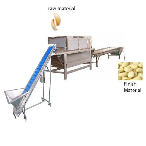 Garlic Peeling Machine Big Production Line, Power : 3 Phase