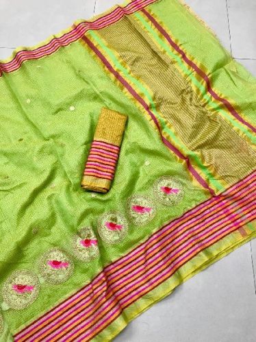 Cotton Silk Sarees, Technics : Yarn Dyed