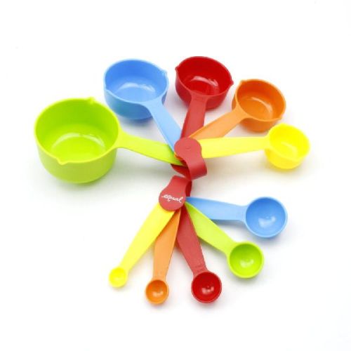 10PCS Plastic Measuring Cups Spoons Set