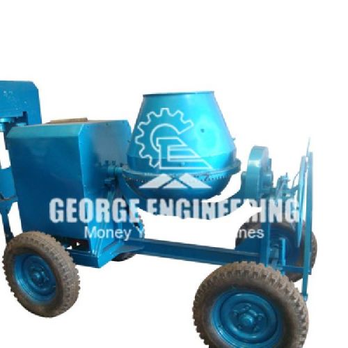 CONCRETE MIXER WITH DIESEL ENGINE