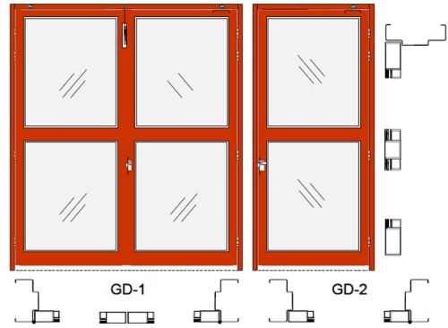 Glazed Metal Fire Rated Door