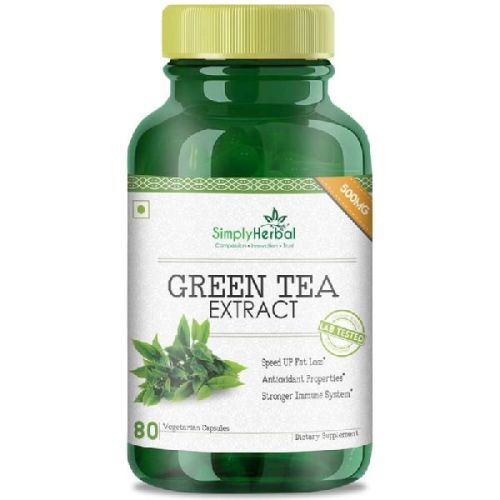 SIMPLY HERBAL GREEN TEA EXTRACT CAPSULE, Grade : A++