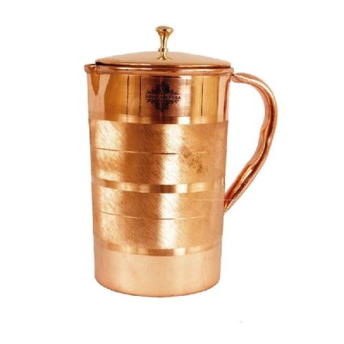 Round Polished Brass Jug, For Serving Water, Style : Antique