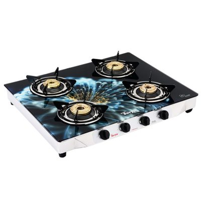 FOUR BURNER DESIGNER GLASS COOK TOP