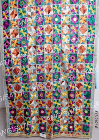 EMBROIDERED BAGH DUPATTA, Size : 2.5METER