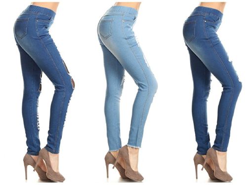 Cotton Ladies Denim Jeggings, Feature : Fade Resistance