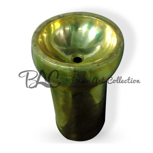 ROUND ROLLED RIM WASH BASIN, Size : 34x16 Inch 