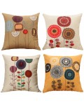 Viscose Printed Flowers Pattern Cushion Covers For Sofa, Chairs, Bed