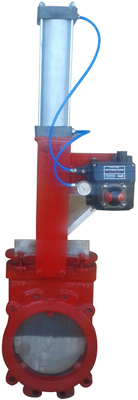 PNEUMATIC OPERATED KNIFE GATE VALVE, Pressure : 150PSI