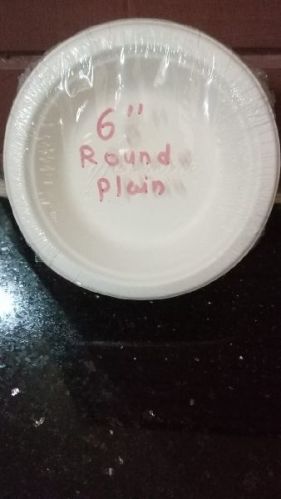 Round 6 Inch Biodegradable Plates, For Kitchen